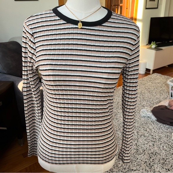 zara striped top - Picture 1 of 4